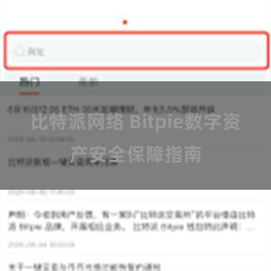 比特派网络 Bitpie数字资产安全保障指南