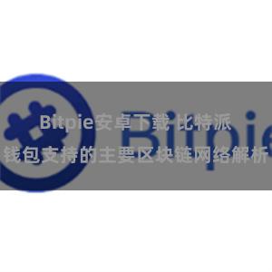 Bitpie安卓下载 比特派钱包支持的主要区块链网络解析