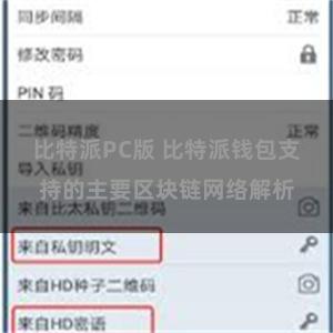 比特派PC版 比特派钱包支持的主要区块链网络解析