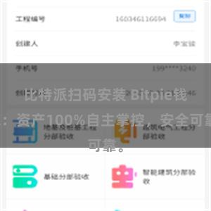 比特派扫码安装 Bitpie钱包：资产100%自主掌控，安全可靠。