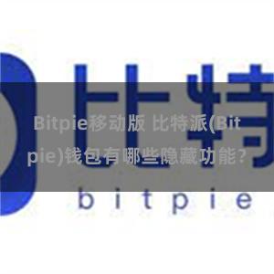 Bitpie移动版 比特派(Bitpie)钱包有哪些隐藏功能？