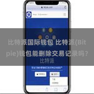 比特派国际钱包 比特派(Bitpie)钱包能删除交易记录吗？