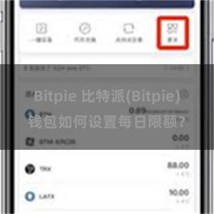 Bitpie 比特派(Bitpie)钱包如何设置每日限额？