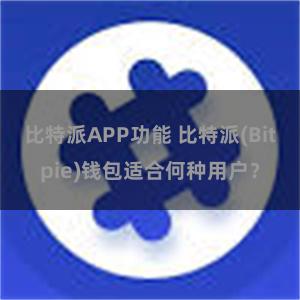 比特派APP功能 比特派(Bitpie)钱包适合何种用户？