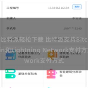 比特派轻松下载 比特派支持Bitcoin和Lightning Network支付方式