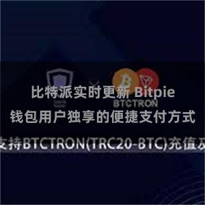 比特派实时更新 Bitpie钱包用户独享的便捷支付方式