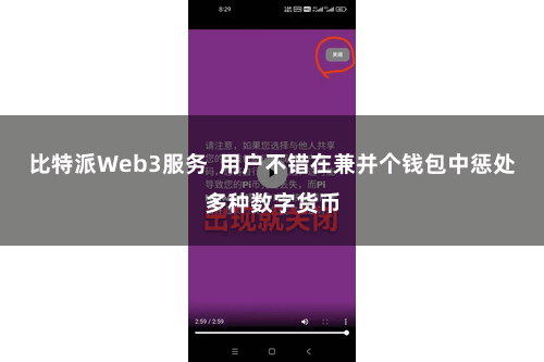 比特派Web3服务  用户不错在兼并个钱包中惩处多种数字货币