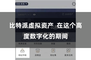 比特派虚拟资产  在这个高度数字化的期间